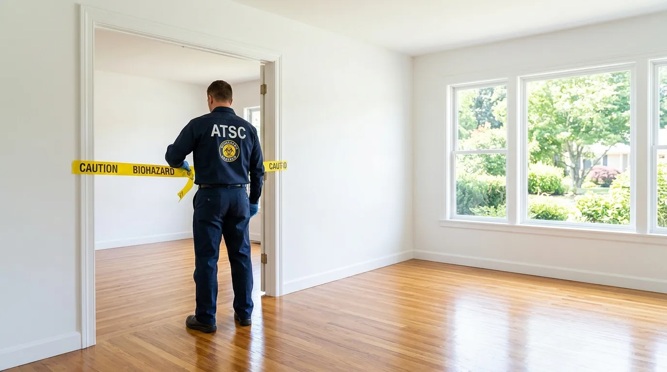 Certified biohazard cleanup crew performing Crime Scene Cleanup in Ahwatukee Foothills